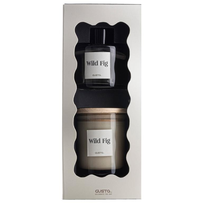 Gusta Giftset kaars en diffuser Geur - Wild Fig